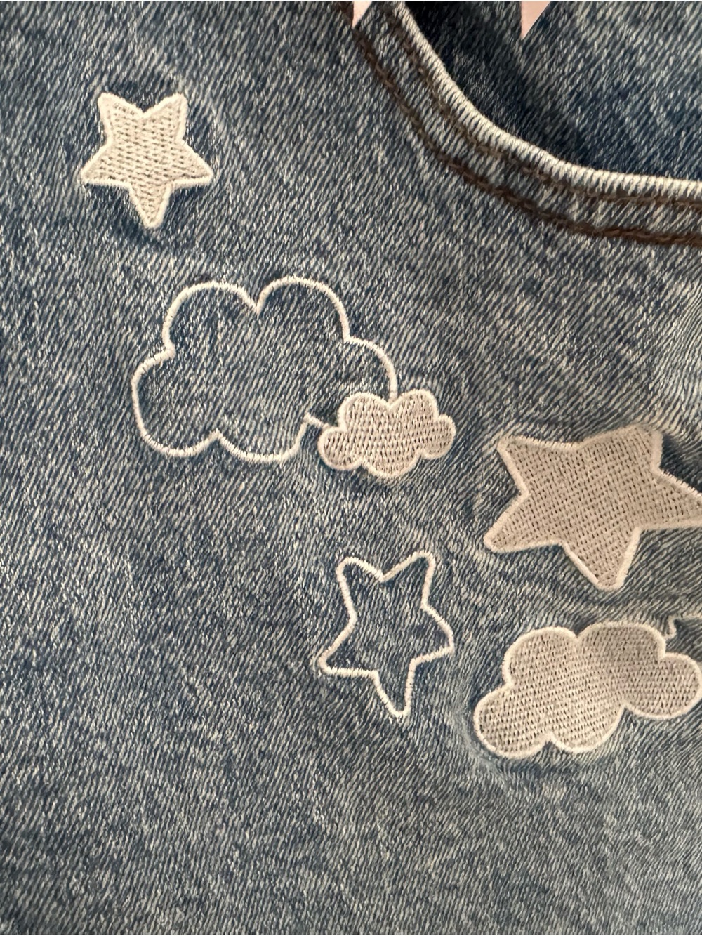 NEVER WORN Sanrio Cinnamoroll Denim Overall Shorts. Size Medium (Adult). - Picture 5 of 8